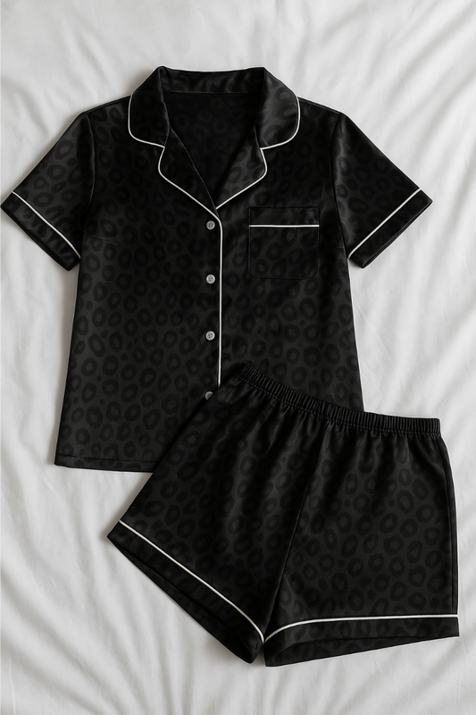 Silky Cheetah Pajama Set